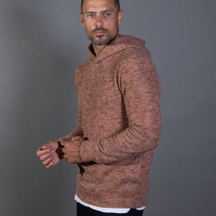 Men's Soft Knit Melange Pullover Hoodie