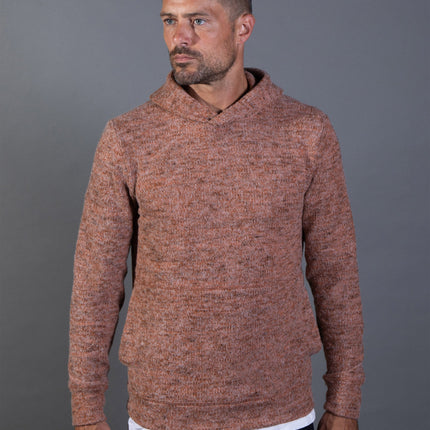 Men's Soft Knit Melange Pullover Hoodie