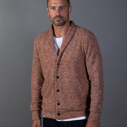 Men's Soft Knit Melange Zip Front Hoodie