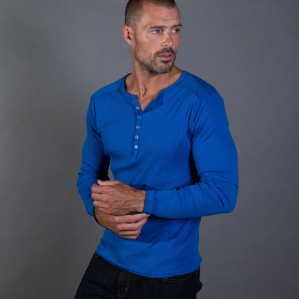 Men's Long Sleeve Henley