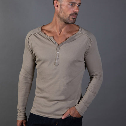 Men's Long Sleeve Henley