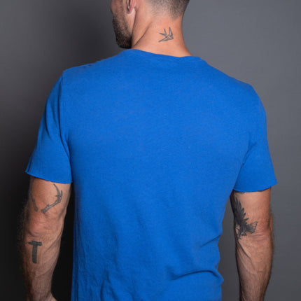 Men's Warren Wide Pocket Cotton Linen V-Neck Tee