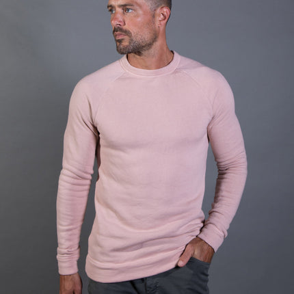 Men's French Terry Slim Fit Crew Neck Sweatshirt