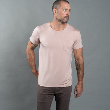 Men's Modal Pocket Sailor Crew Neck Tee