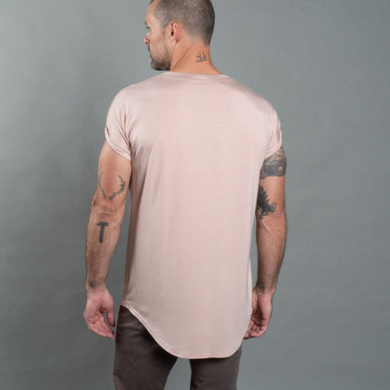 Men's Modal Curved Bottom Crew Tee