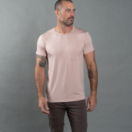 Men's Madison Modal V-Pocket Crew with Shoulder Seam
