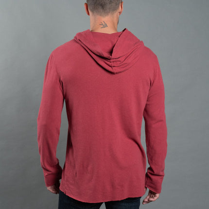 Men's Linen Blend Long Sleeve Hoodie