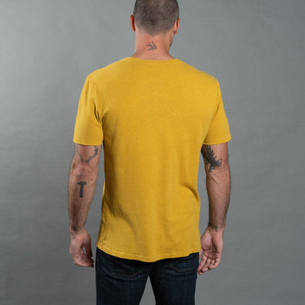 Men's Warren Wide Pocket Cotton Linen V-Neck Tee