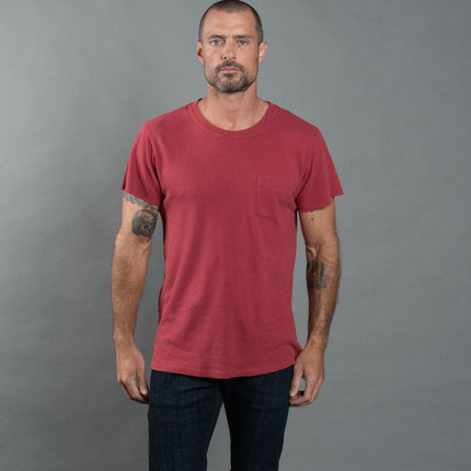 Men's Linen Blend Pocket Tee