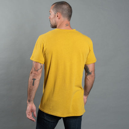 Men's Cotton Linen V-Neck Tee