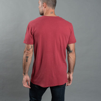 Men's Cotton Linen V-Neck Tee