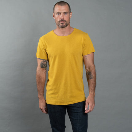 Men's Linen Blend Crew Neck Tee