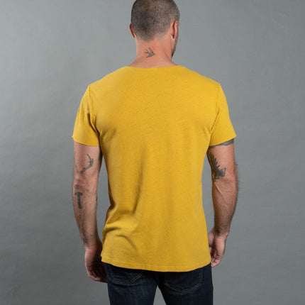 Men's Linen Blend Crew Neck Tee