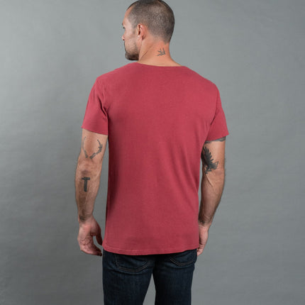 Men's Linen Blend Crew Neck Tee