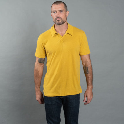 Men's Cotton Linen Polo Shirt