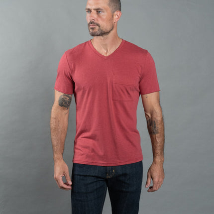 Men's Princeton Wide Pocket V-Neck Tee