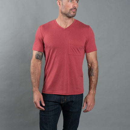 Men's Princeton Wide Pocket V-Neck Tee