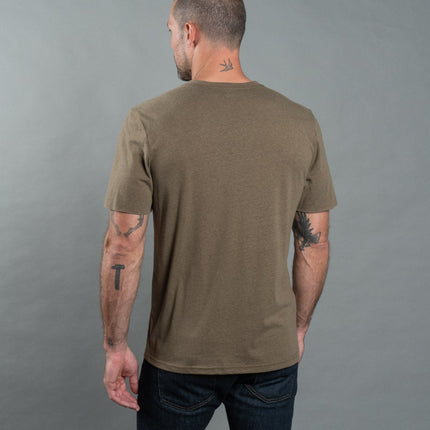 Men's Warren Wide Pocket Cotton Linen V-Neck Tee