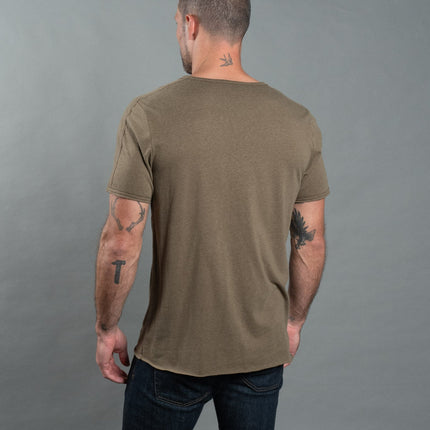Men's Tri-Blend Patch Sleeve Tee