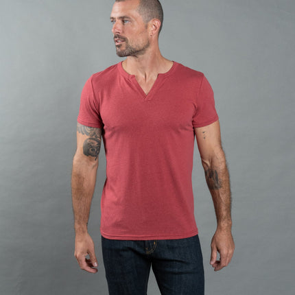 Men's Tri-Blend Cross V-Neck Tee