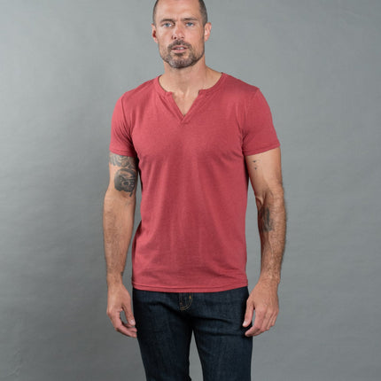 Men's Tri-Blend Cross V-Neck Tee