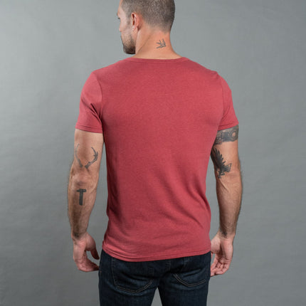 Men's Tri-Blend Cross V-Neck Tee