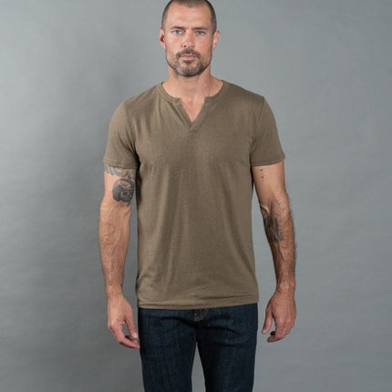 Men's Tri-Blend Cross V-Neck Tee