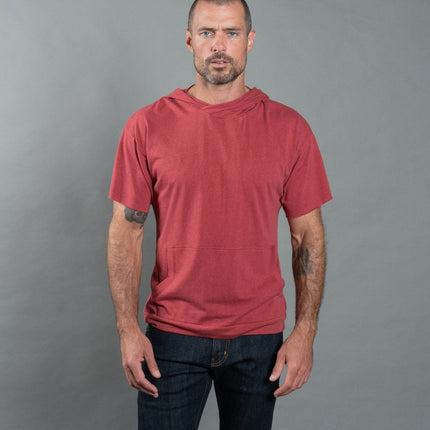 Men's Jersey Tee Kangaroo Pocket Hoodie