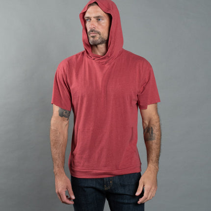 Men's Jersey Tee Kangaroo Pocket Hoodie