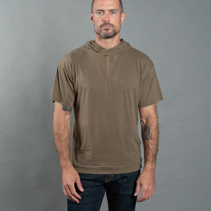 Men's Jersey Tee Kangaroo Pocket Hoodie