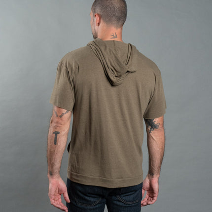 Men's Jersey Tee Kangaroo Pocket Hoodie