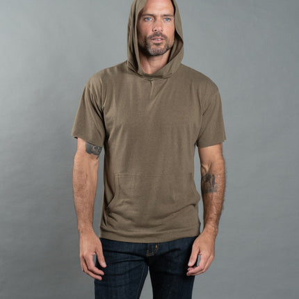 Men's Jersey Tee Kangaroo Pocket Hoodie