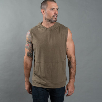 Men's Sleeveless Tri-Blend Hoodie