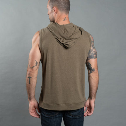 Men's Sleeveless Tri-Blend Hoodie