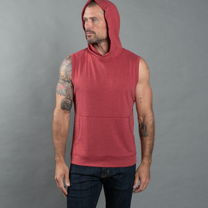Men's Sleeveless Tri-Blend Hoodie