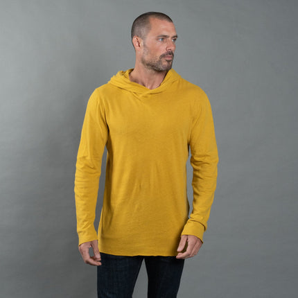 Men's Linen Blend Long Sleeve Hoodie