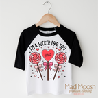 2T Kids / Black/White 3/4 Sleeve Tee