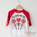 2T Kids / Red/White 3/4 Sleeve Tee