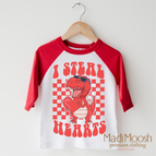 2T Kids / Red/White 3/4 Sleeve Tee