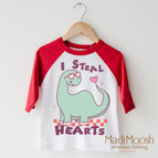 2T Kids / Red/White 3/4 Sleeve Tee