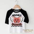 2T Kids / Black/White 3/4 Sleeve Tee