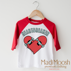 2T Kids / Red/White 3/4 Sleeve Tee