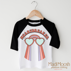 2T Kids / Black/White 3/4 Sleeve Tee