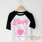 2T Kids / Black/White 3/4 Sleeve Tee
