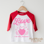 2T Kids / Red/White 3/4 Sleeve Tee