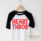 2T Kids / Black/White 3/4 Sleeve Tee