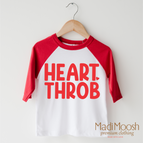 2T Kids / Red/White 3/4 Sleeve Tee