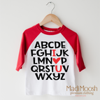 2T Kids / Red/White 3/4 Sleeve Tee