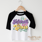 2T Kids / Black/White 3/4 Sleeve Tee
