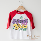 2T Kids / Red/White 3/4 Sleeve Tee